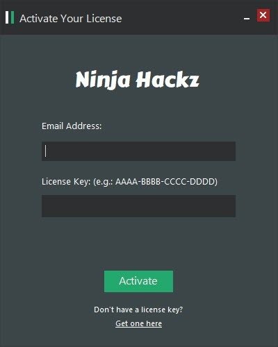 Ninjahackz - Activation Page