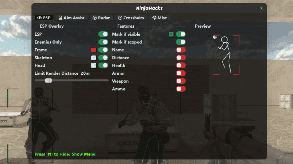 CS2 Wall-Hack Menu
